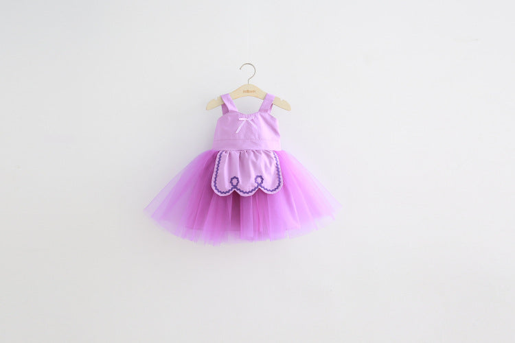 1-8Y Girls Pinafore Tulle Dress A20125I