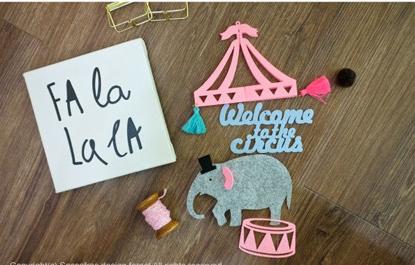 DIY Mobile Ornament Set Welcome to Circus A702D