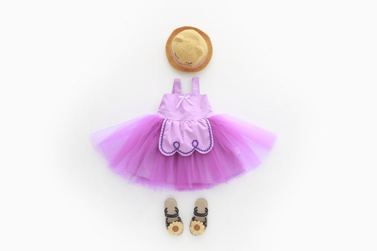 1-8Y Girls Pinafore Tulle Dress A20125I