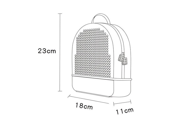 Minkey DIY bricks Backpack/Sling Bag T2301A/T2301B