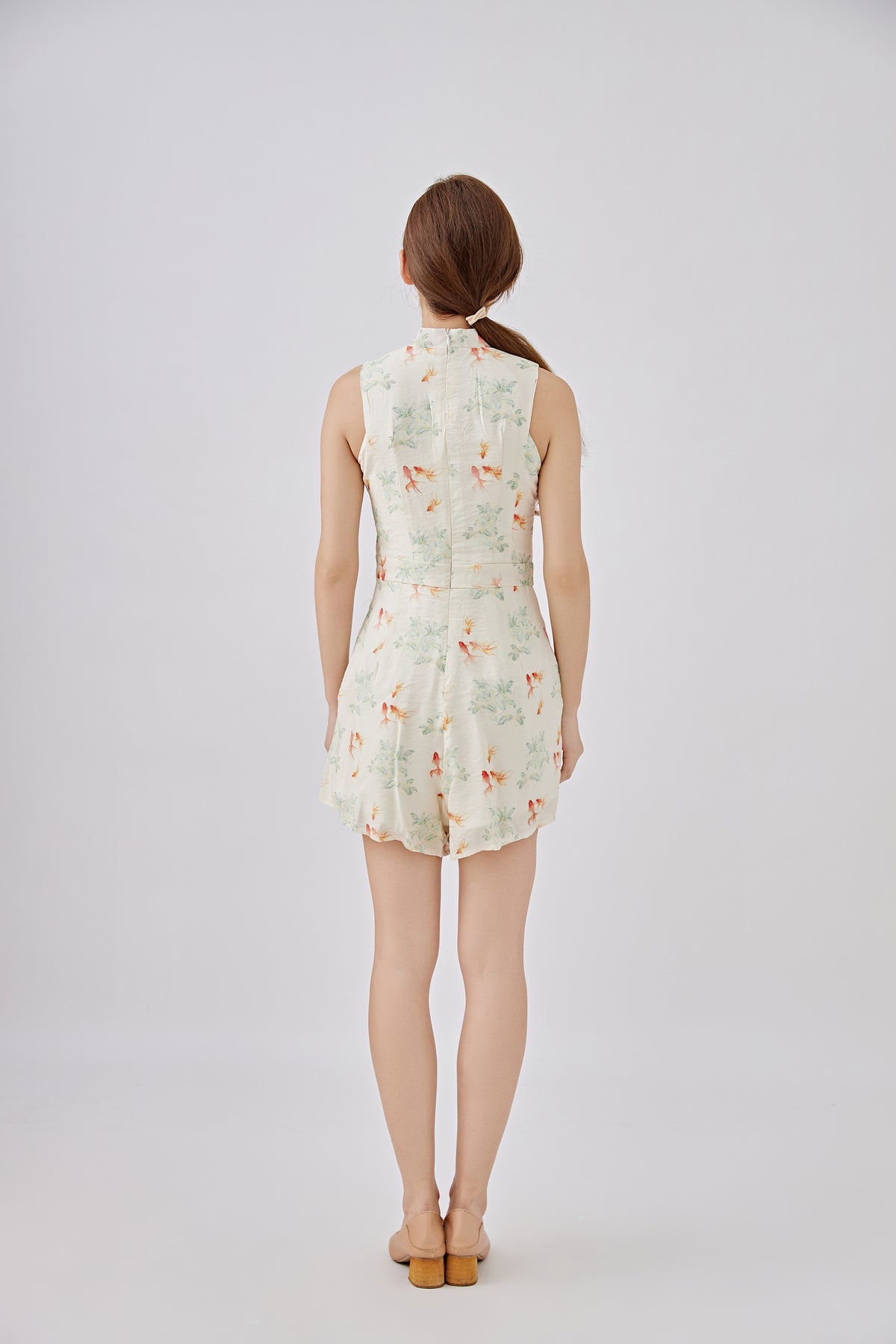 Goldfish Ladies Sleeveless Cheongsam Romper Playsuit