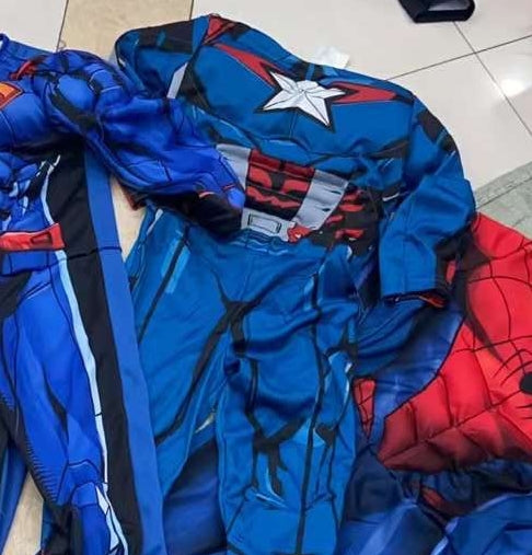 Boys Captain America Superhero Padded Costume A1065C