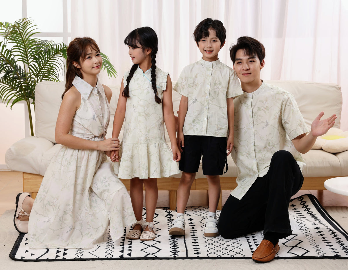 Dove Boys Mandarin Collar Shirt