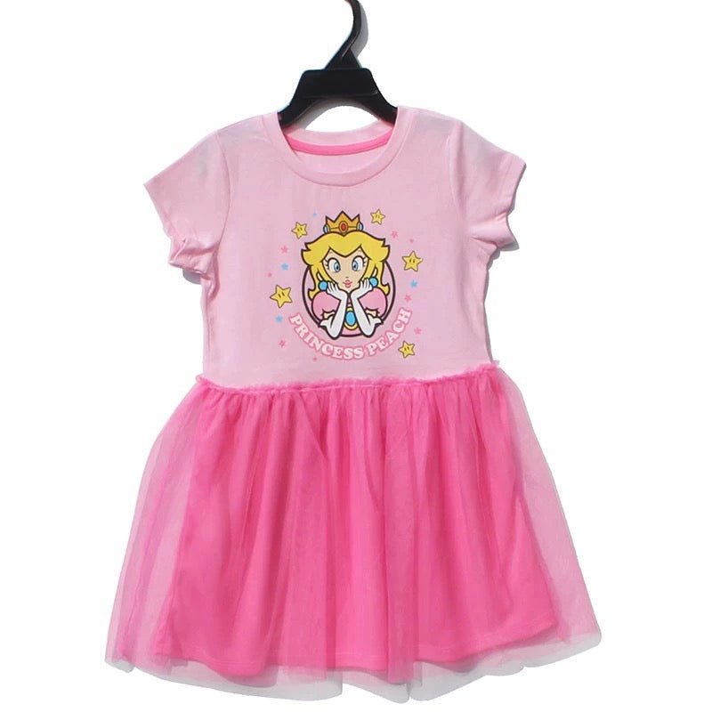 Girls Peach Princess Dress A20144H