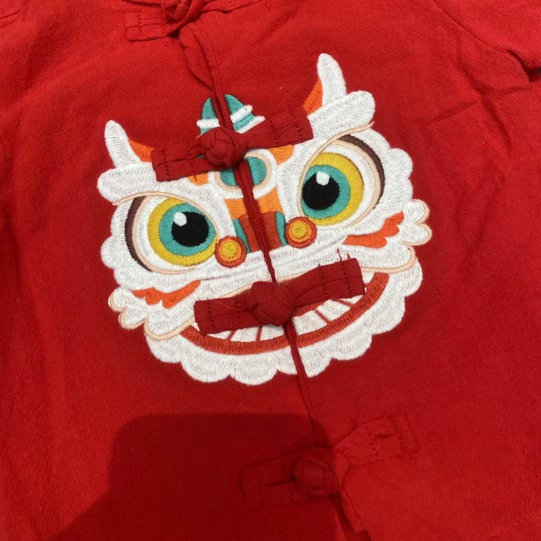 Red Lion Baby Mandarin Collar Shirt