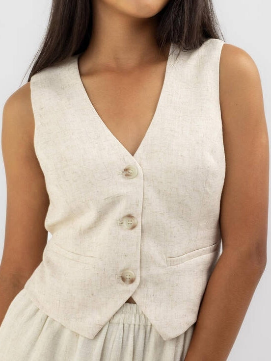 Cotton Vest Waistsuit