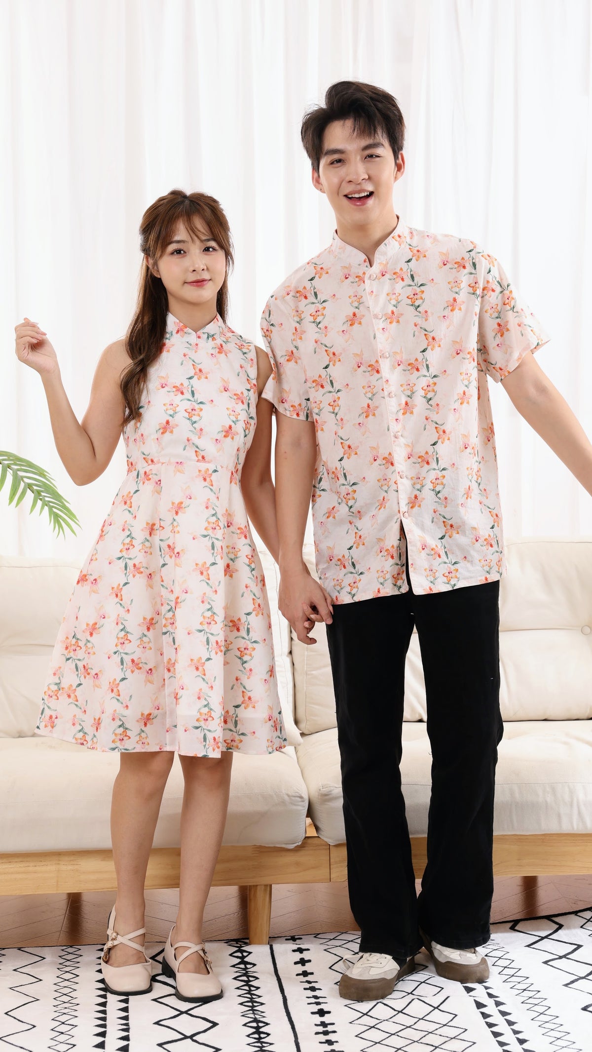 Orchid Men Mandarin Collar Shirt