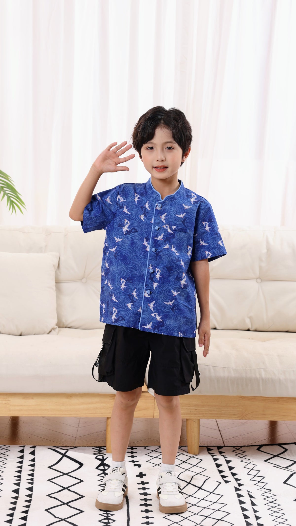Swallow Boys Mandarin Collar Shirt