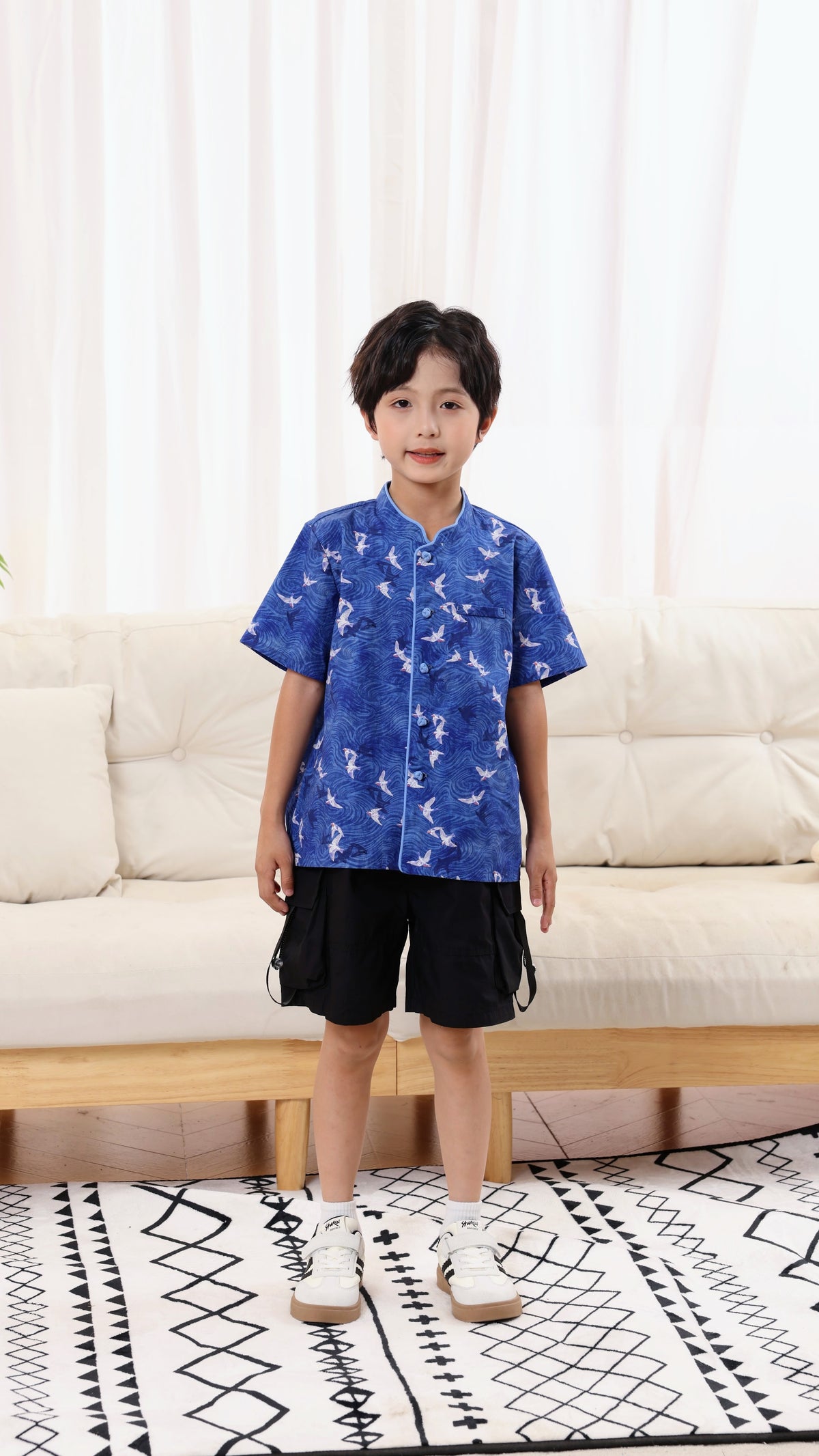 Swallow Boys Mandarin Collar Shirt