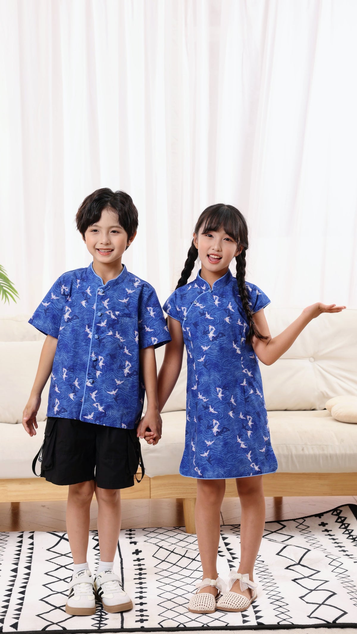 Swallow Boys Mandarin Collar Shirt
