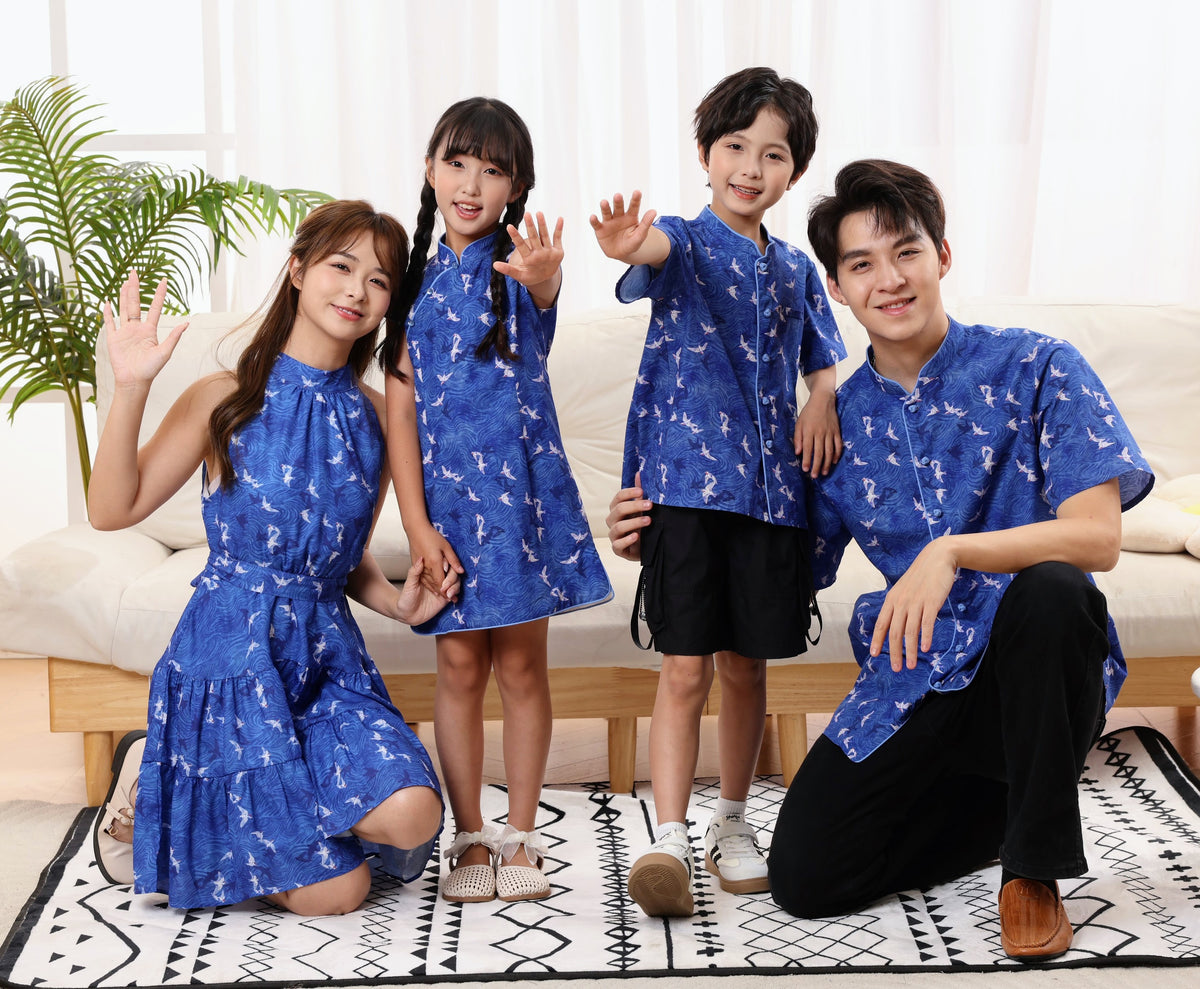 Swallow Men Mandarin Collar Shirt