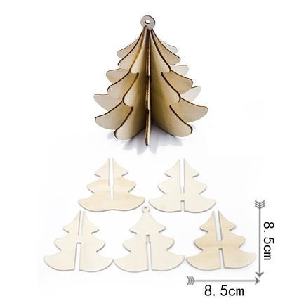 Christmas Wooden 3D Ornament A72524