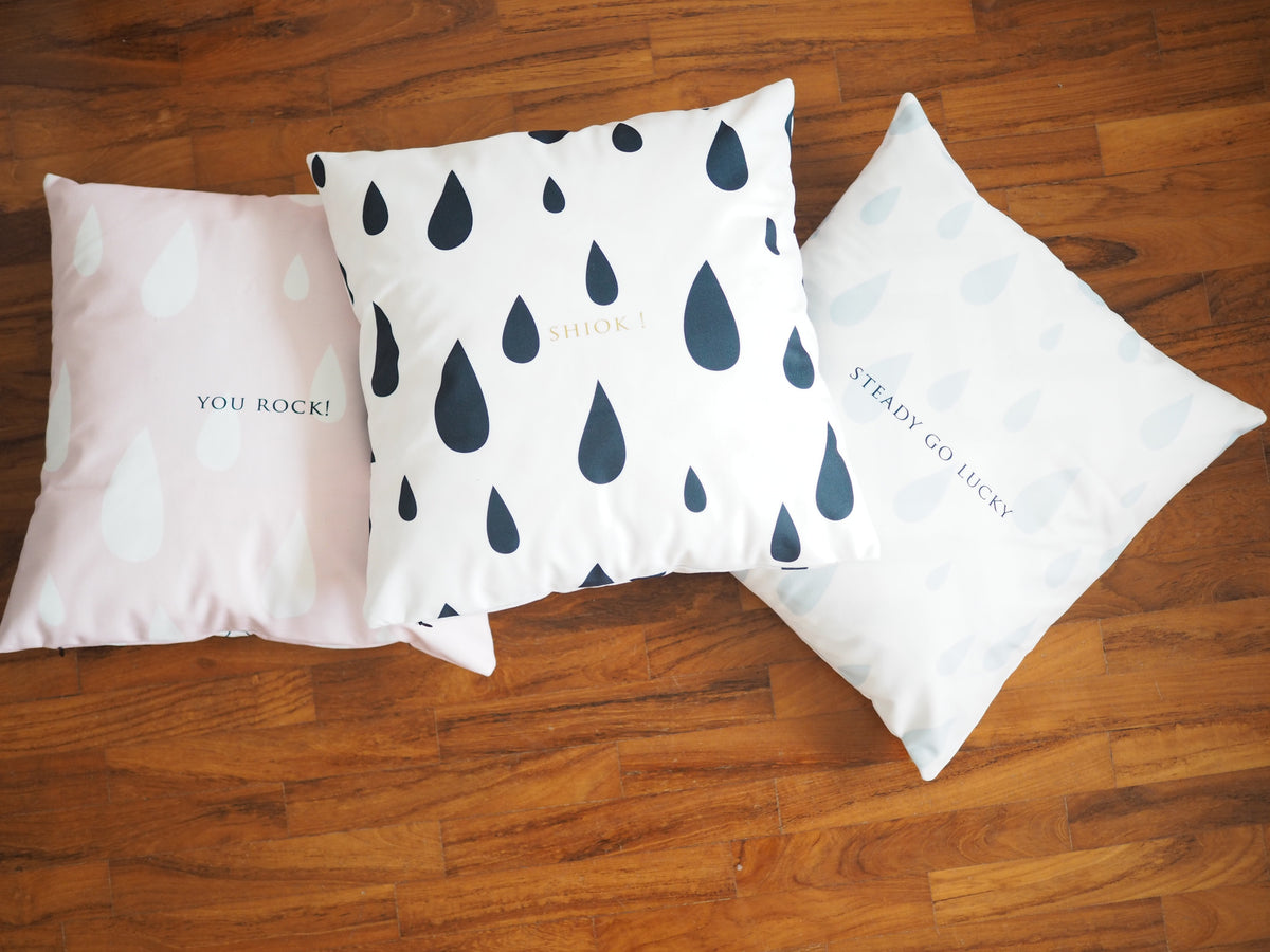 Flannel Double Sided Printed Singlish Cushion Covers PPD665B