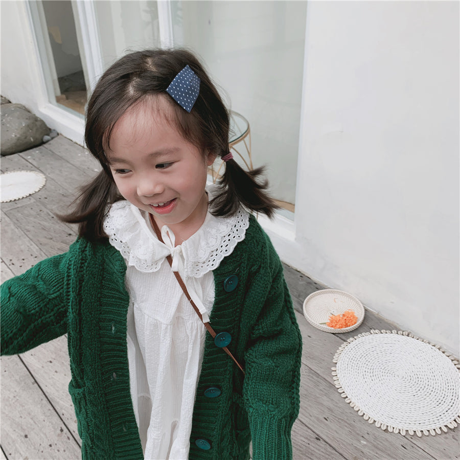 100% Handmade Kids Detachable Lace Collar K328F