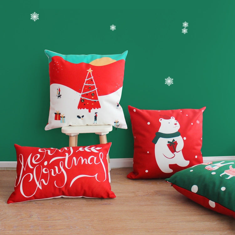 Flannel Double Sided Printed Christmas Cushion Covers X657