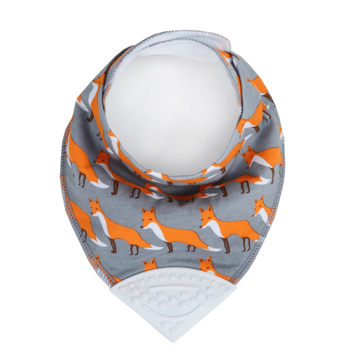 Baby Bandana Drool Bib with attached Chewable Teether A32121B
