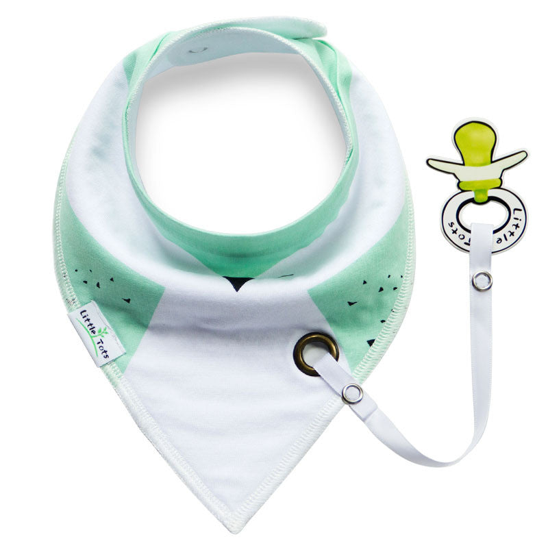 Baby Bandana Drool Bibs with Pacifier Clip Holder A321UE