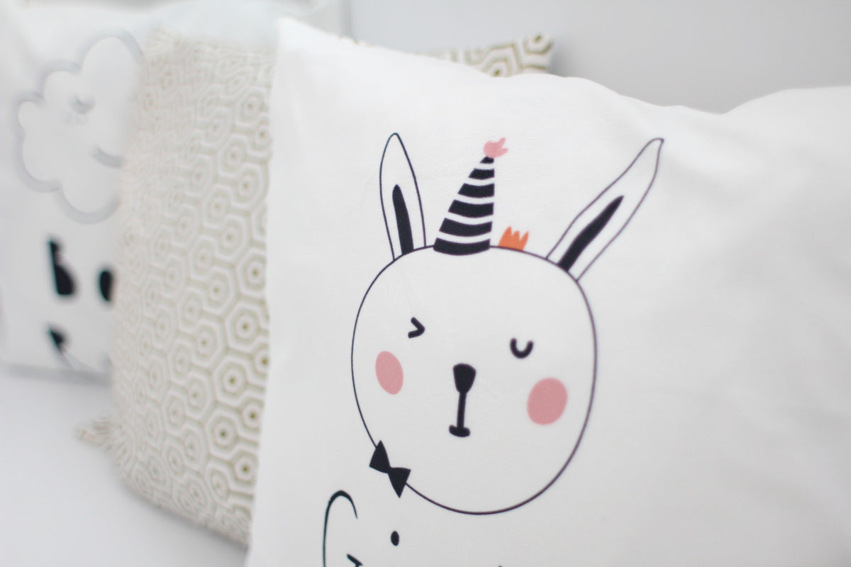 Flannel Double Sided Printed Singlish Cushion Covers PPD654