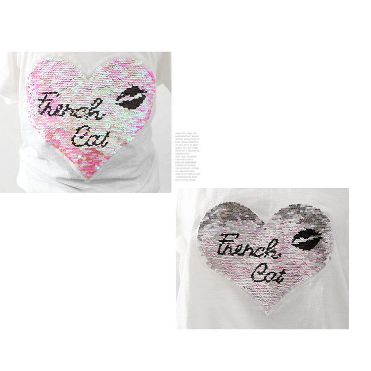2-15Y Kids French Cat Shirt G21041H