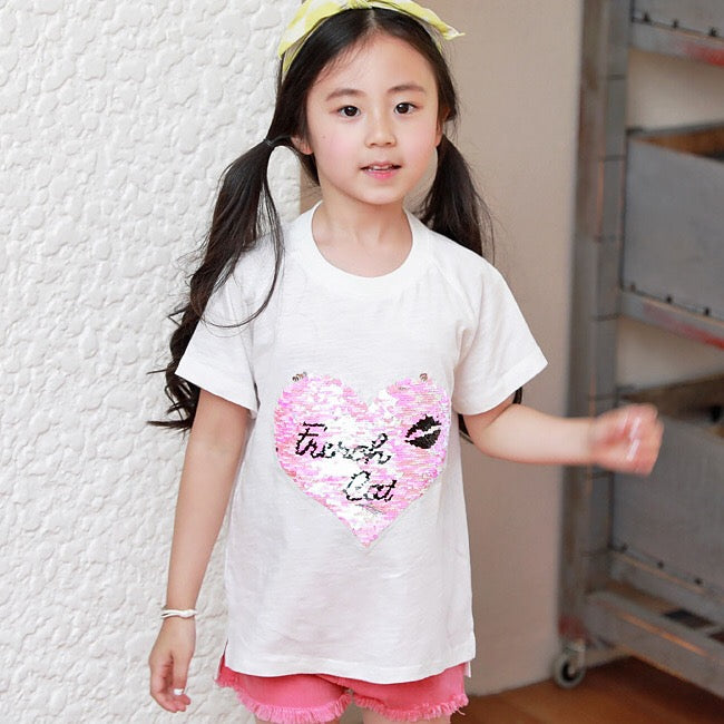 2-15Y Kids French Cat Shirt G21041H