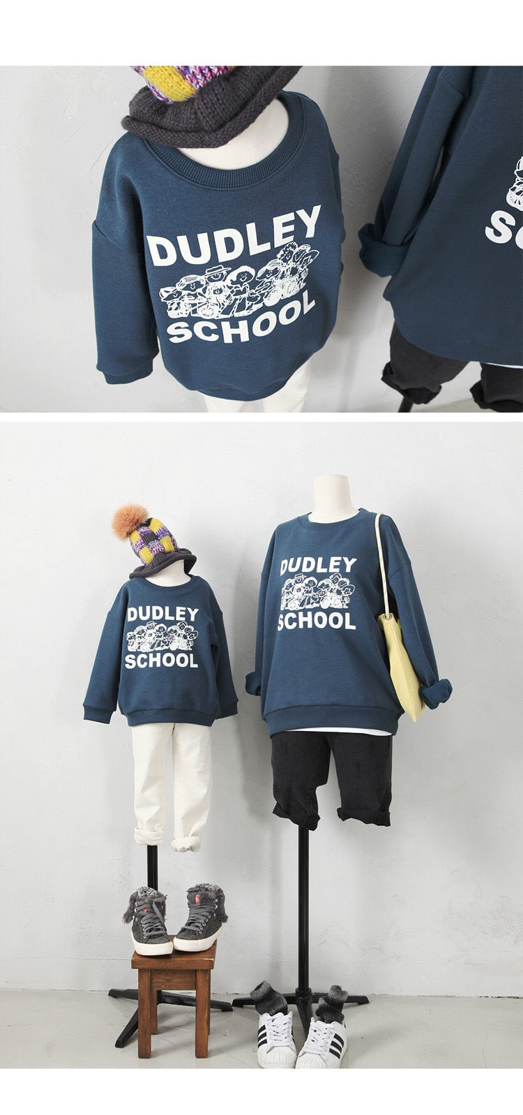 3-15Y Kids Blue Sweater G21044C (Mother size available)