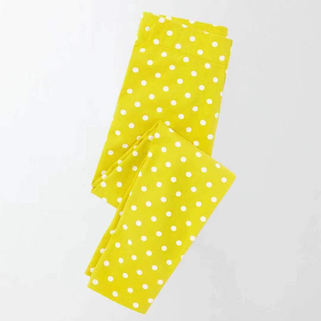 UK MB Yellow Polka Dots Legging Pants A20451H