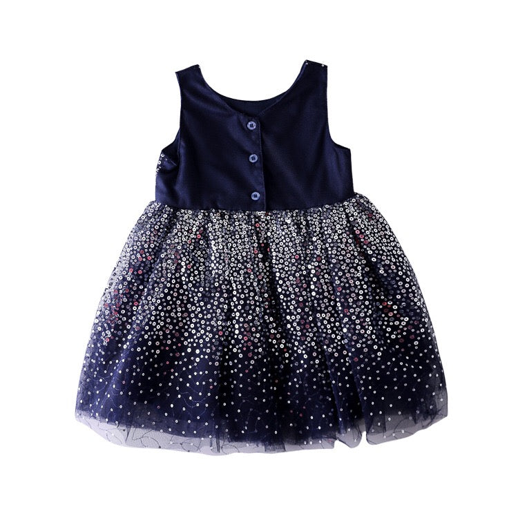 2-10Y Girls Sequins Tulle Party Dress G20126M