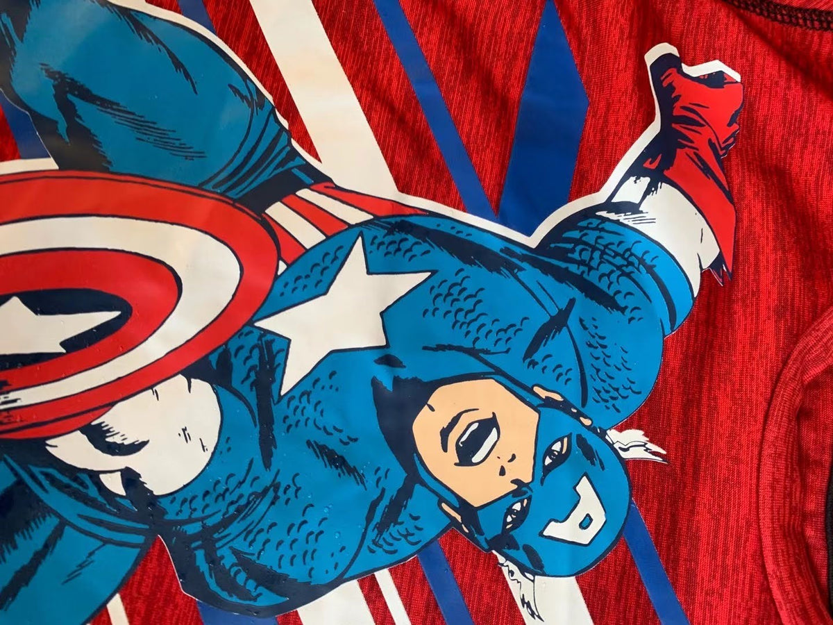 Captain America Superhero Active Dryfit Shirt A10433I