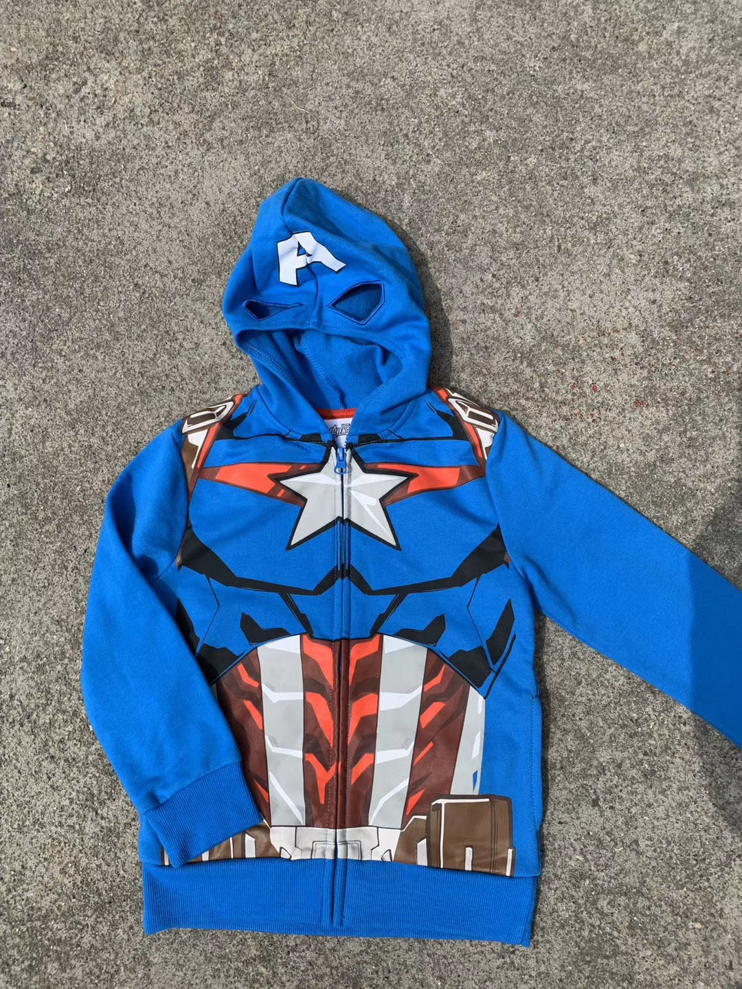 Kids Captain America Hoodie Jacket A1081L