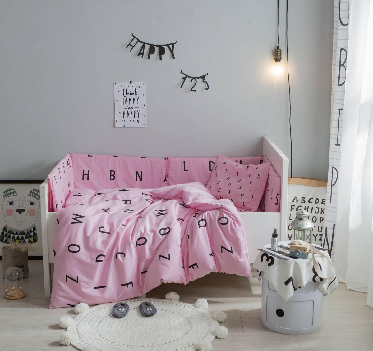 3pcs Bedding Set Baby Crib / Kids Bed A60451A