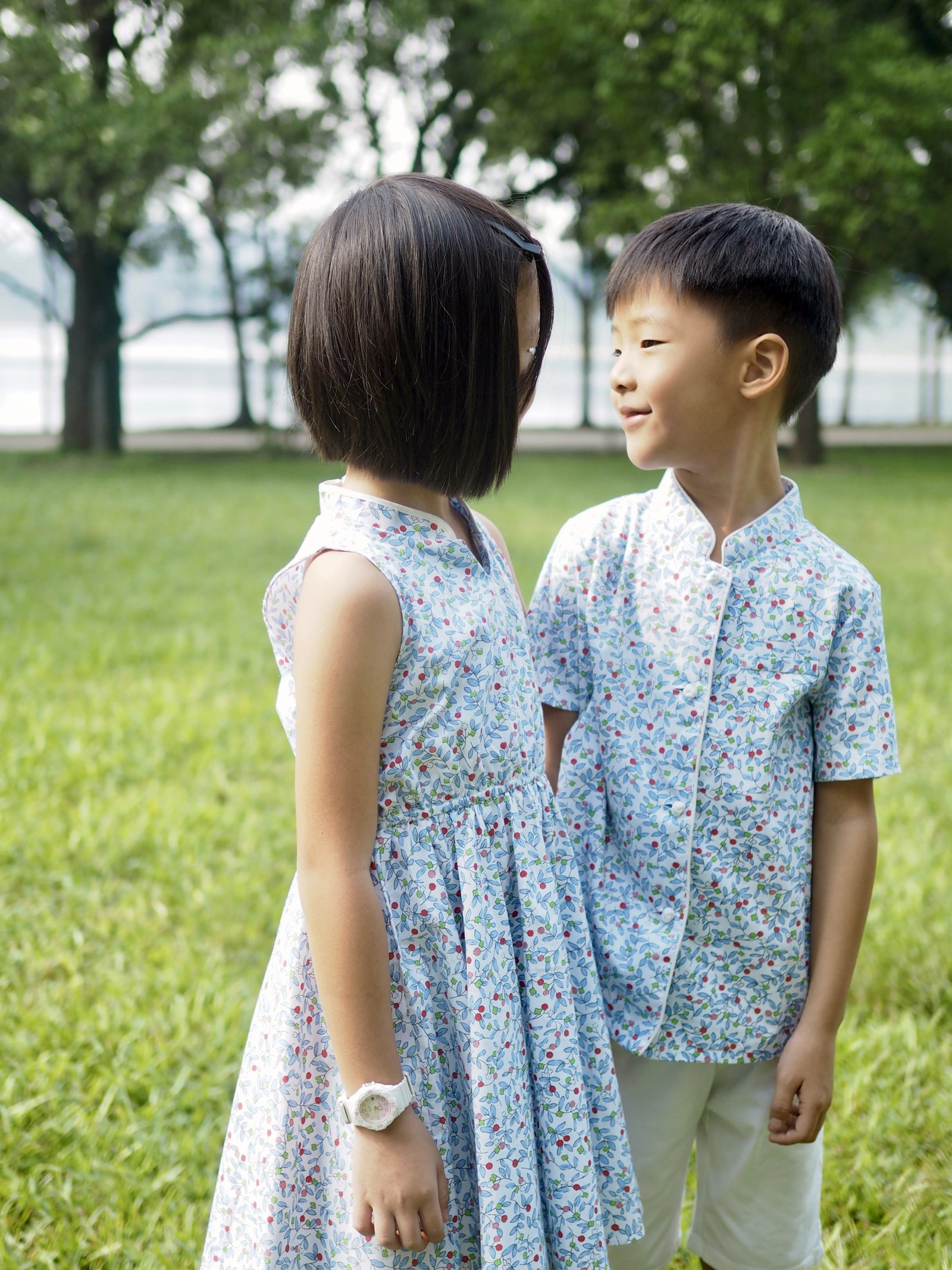 Amy Boys Mandarin Collar Shirt A200CEE22AS