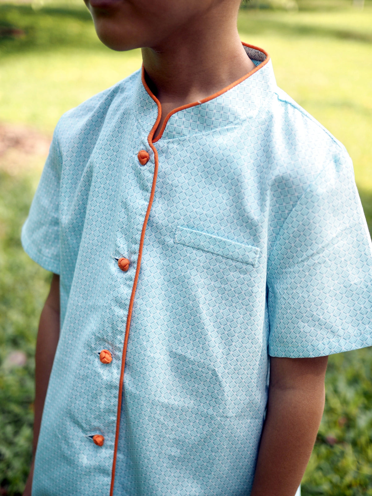 Oriental Boys Mandarin Collar Shirt A200CEE22DS