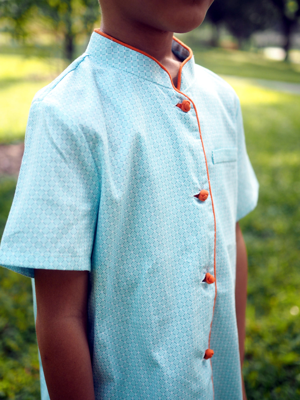 Oriental Boys Mandarin Collar Shirt A200CEE22DS