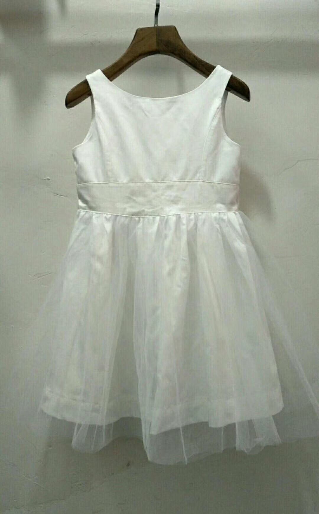 2-15Y Flower Girl White Tulle Gown G20126G