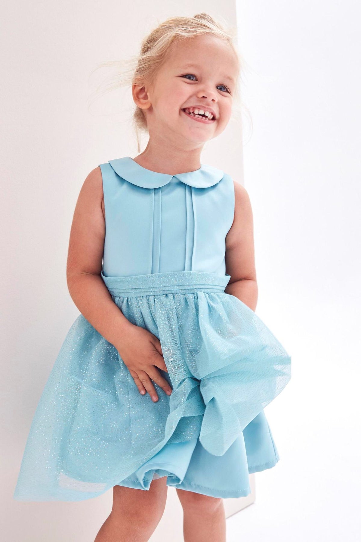 1-6Y Kids Elegant Glitter Tulle Dress G20124D