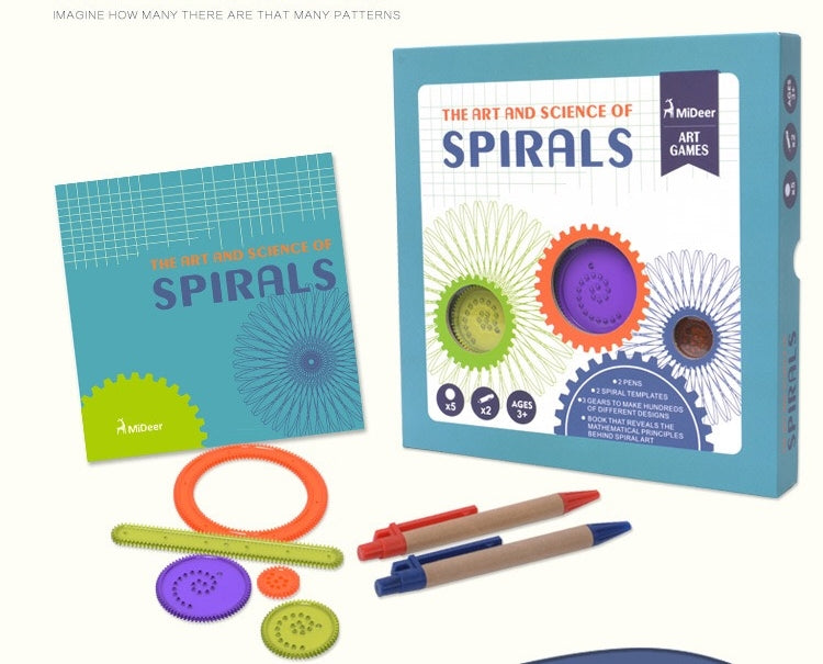 Mideer Art and Science of Spirals Template Game Tool Set MD1021A