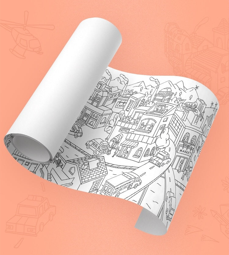 Mideer 10 metres Roll-out Colouring Paper MD2015A/ MD2015B