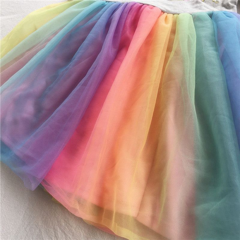 Princesses Rainbow Tulle Dress A20137G