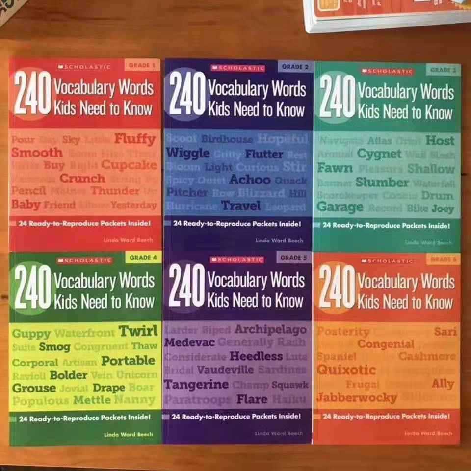 Scholastic Vocabulary Words Workbook (P1 to P6) BK2107A