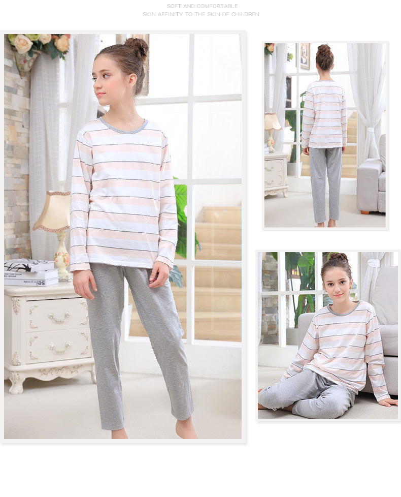 Stripes Pyjamas Sleepwear 2pcs Set A40425A (Adult sizes available)
