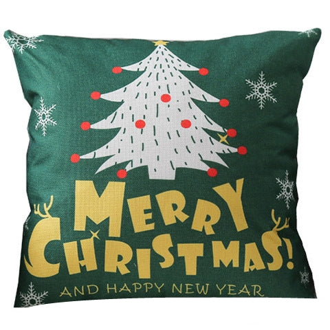 Linen Double Sided Printed Christmas Cushion Covers X658D