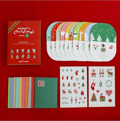 Korea design Christmas Cards Set of 10 - X781J