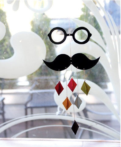 DIY Mobile Ornament Set Mustache Glasses A702H